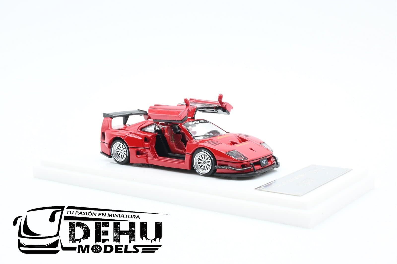 Auto a Escala 1/64 Ferrari F40 Liberty Walk Rojo, DKA-024 DemonKing Auto - Imagen 6