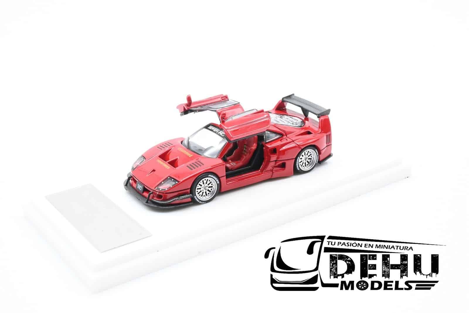 Auto a Escala 1/64 Ferrari F40 Liberty Walk Rojo, DKA-024 DemonKing Auto - Imagen 9