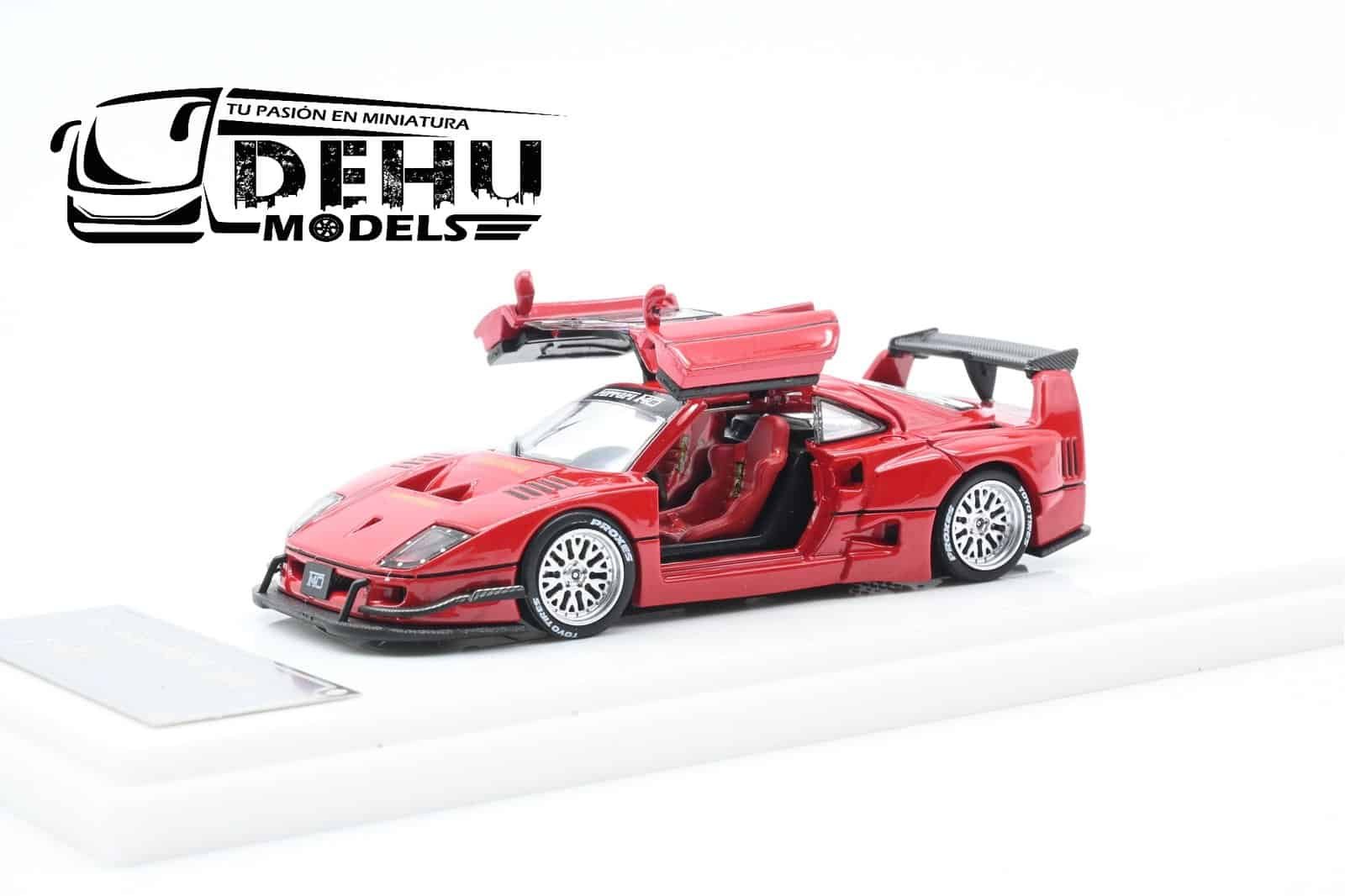Auto a Escala 1/64 Ferrari F40 Liberty Walk Rojo, DKA-024 DemonKing Auto - Imagen 8