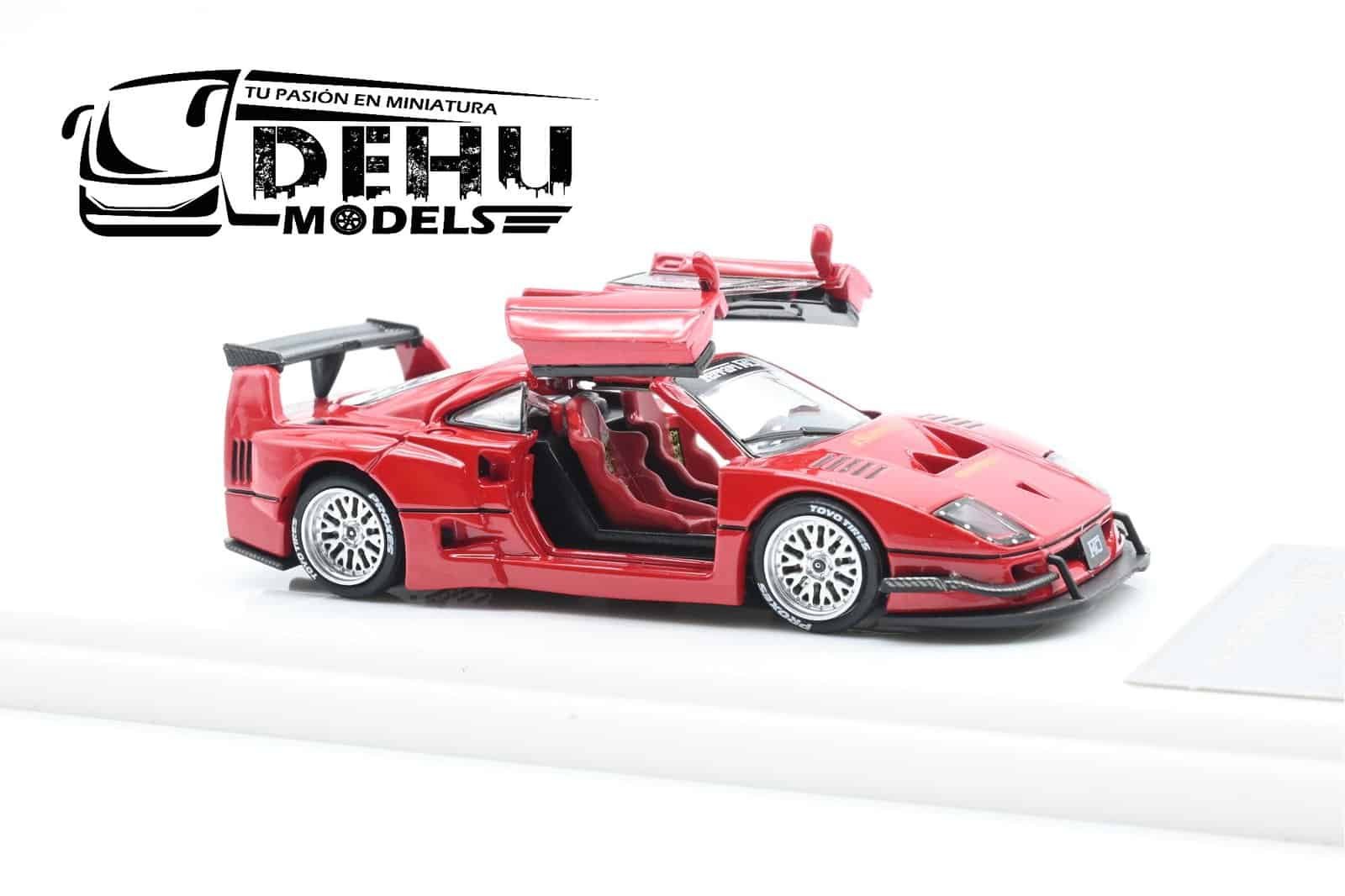 Auto a Escala 1/64 Ferrari F40 Liberty Walk Rojo, DKA-024 DemonKing Auto - Imagen 7