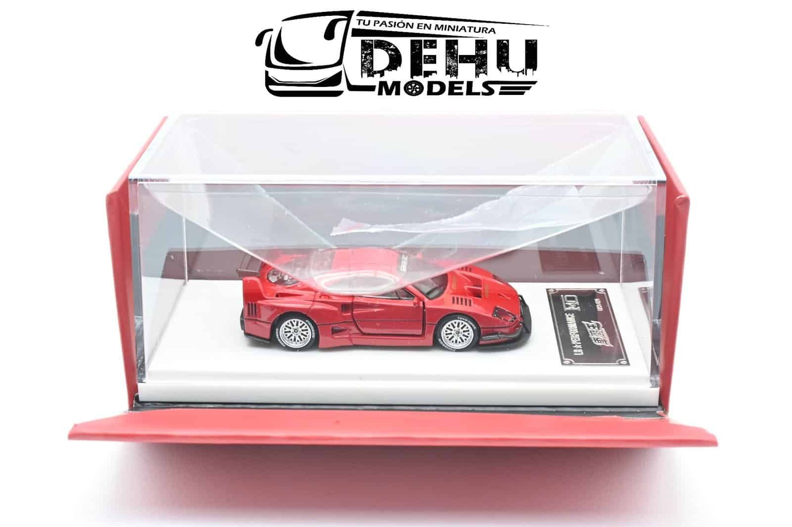 Auto a Escala 1/64 Ferrari F40 Liberty Walk Rojo, DKA-024 DemonKing Auto - Imagen 16