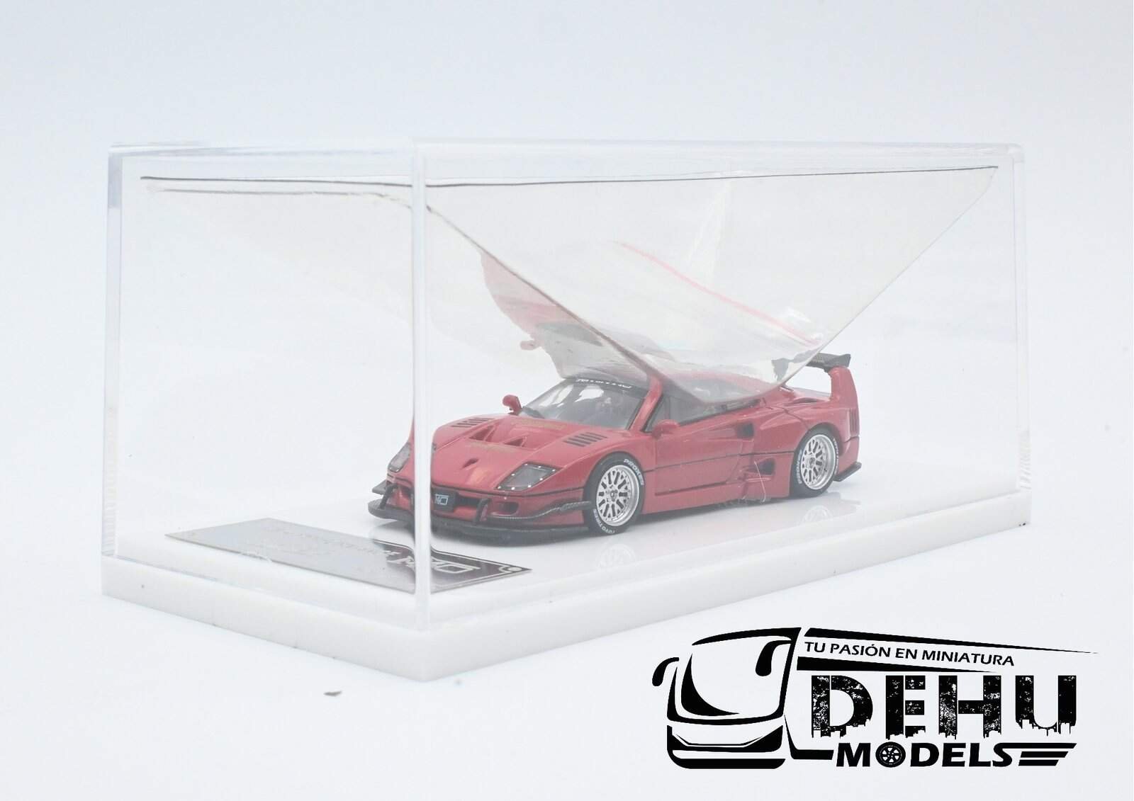 Auto a Escala 1/64 Ferrari F40 Liberty Walk Rojo, DKA-024 DemonKing Auto - Imagen 14