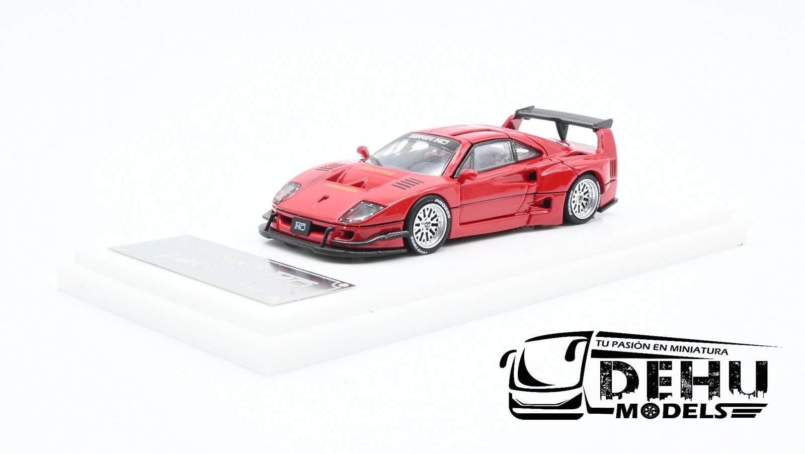 Auto a Escala 1/64 Ferrari F40 Liberty Walk Rojo, DKA-024 DemonKing Auto