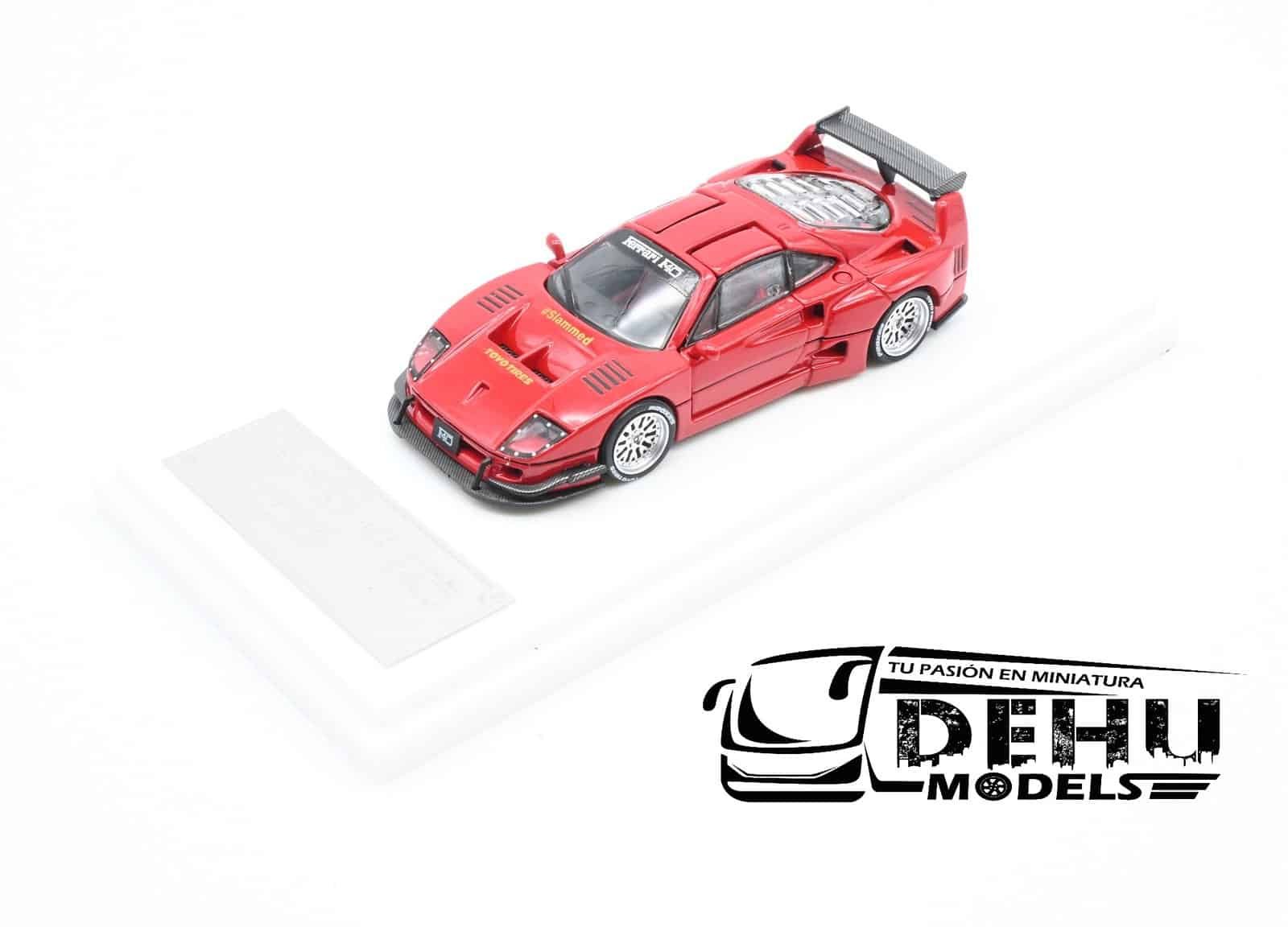 Auto a Escala 1/64 Ferrari F40 Liberty Walk Rojo, DKA-024 DemonKing Auto - Imagen 13