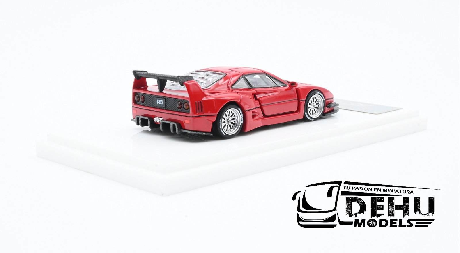 Auto a Escala 1/64 Ferrari F40 Liberty Walk Rojo, DKA-024 DemonKing Auto - Imagen 5