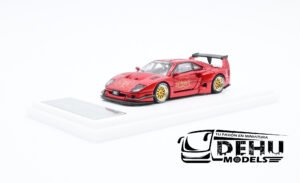 Auto a Escala 1/64 Ferrari F40 Libertywalk Chasse Rojo Cromo, DKA-024C DemonKing Auto