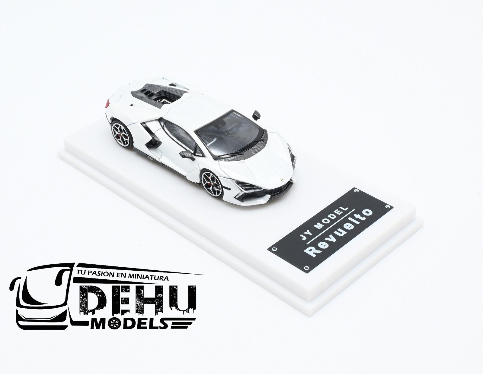 Auto a Escala 1/64 Lamborghini Revueito Blanco, JYMOLAMREVBLA JY Model - Imagen 2
