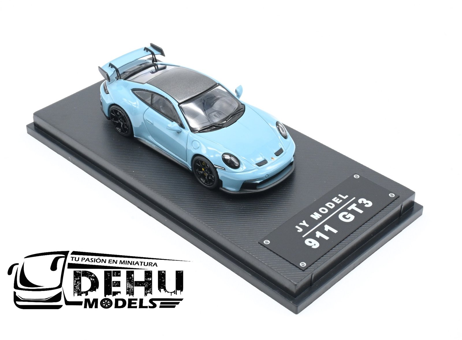 Auto a Escala 1/64 Porsche 911 GT3 Azul Celeste, JYMOPOR911AZC JY Model - Imagen 2