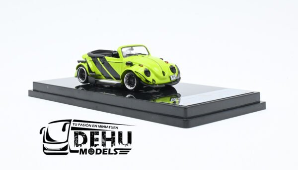 Auto a Escala 1/64 Volkswagen Beetle (vocho) Rauh Welt Begriff Brazilian Design Verde-Negro, LB_640008F Inspire Model - Imagen 3