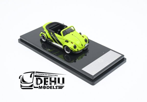 Auto a Escala 1/64 Volkswagen Beetle (vocho) Rauh Welt Begriff Brazilian Design Verde-Negro, LB_640008F Inspire Model - Imagen 2
