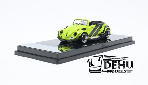 Auto a Escala 1/64 Volkswagen Beetle (vocho) Rauh Welt Begriff Brazilian Design Verde-Negro, LB_640008F Inspire Model