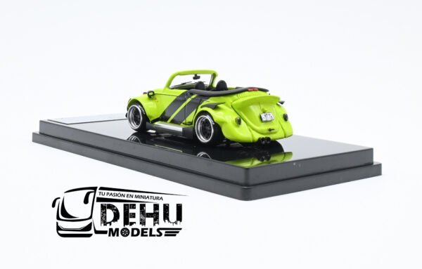 Auto a Escala 1/64 Volkswagen Beetle (vocho) Rauh Welt Begriff Brazilian Design Verde-Negro, LB_640008F Inspire Model - Imagen 6