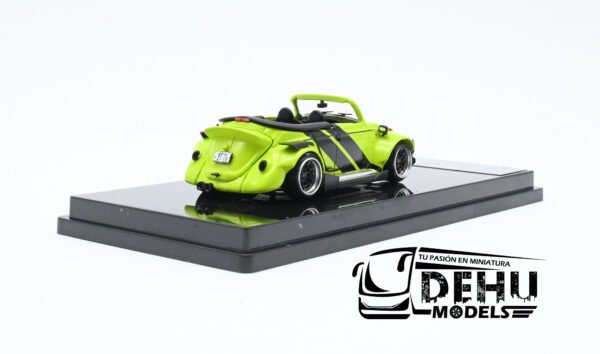 Auto a Escala 1/64 Volkswagen Beetle (vocho) Rauh Welt Begriff Brazilian Design Verde-Negro, LB_640008F Inspire Model - Imagen 5