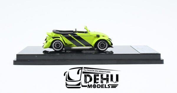 Auto a Escala 1/64 Volkswagen Beetle (vocho) Rauh Welt Begriff Brazilian Design Verde-Negro, LB_640008F Inspire Model - Imagen 4