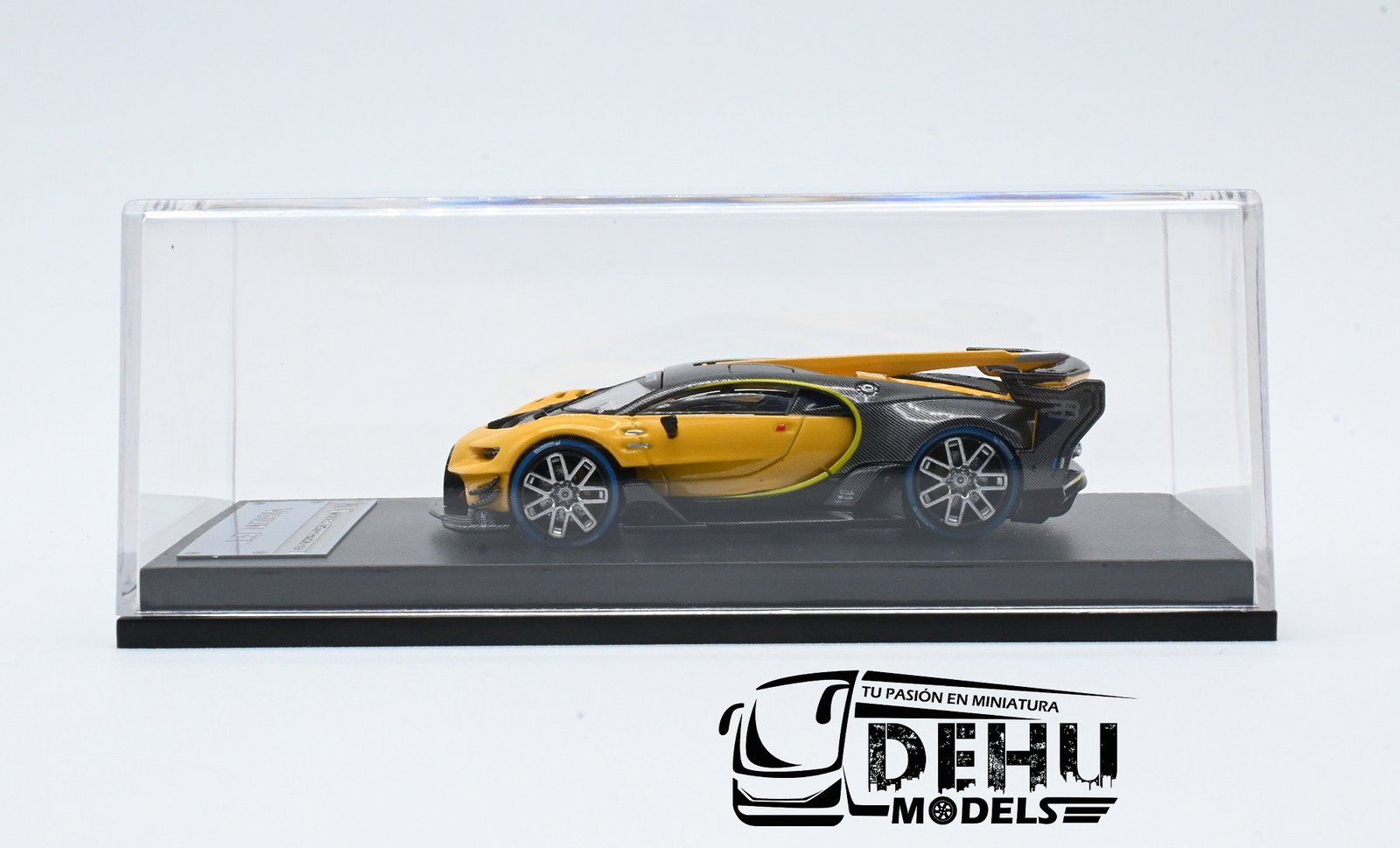 Auto a Escala 1/64 Bugatti Vision GT Amarillo Carbón, MJMBUVGTAMCA MJ Model - Imagen 11