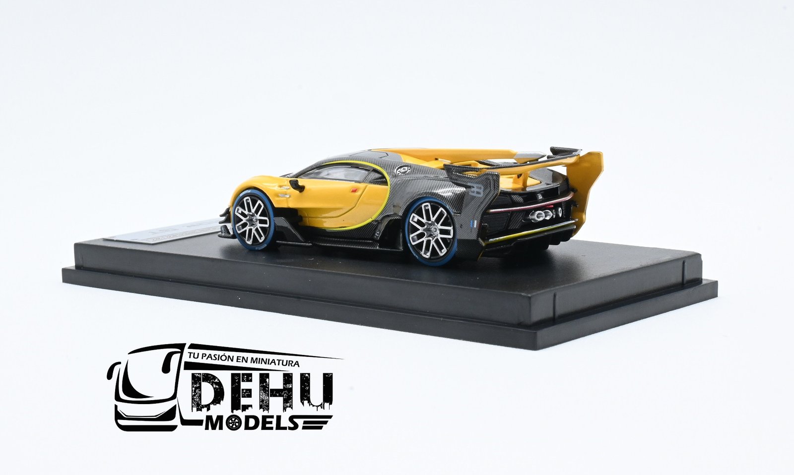 Auto a Escala 1/64 Bugatti Vision GT Amarillo Carbón, MJMBUVGTAMCA MJ Model - Imagen 6