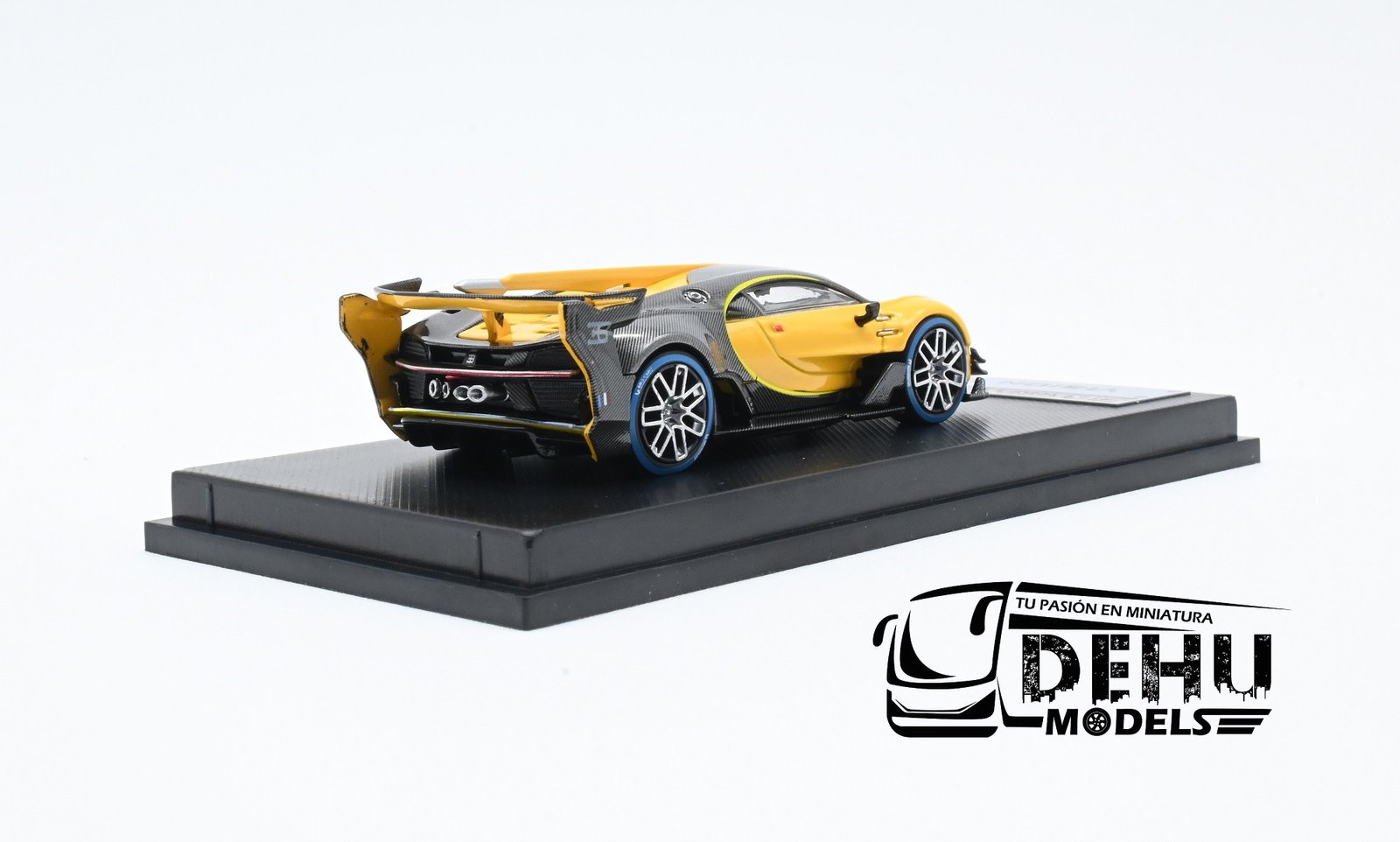 Auto a Escala 1/64 Bugatti Vision GT Amarillo Carbón, MJMBUVGTAMCA MJ Model - Imagen 5