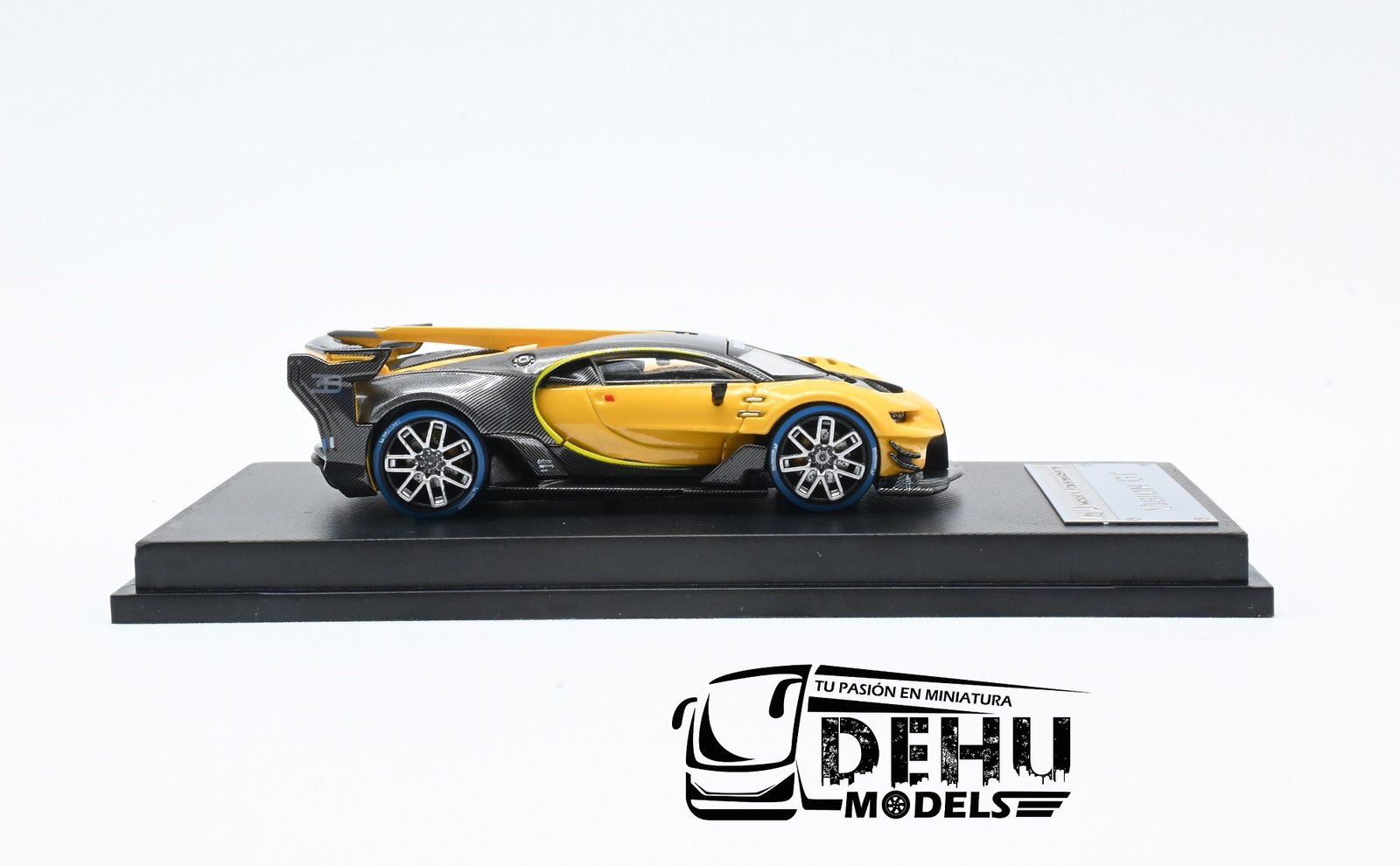 Auto a Escala 1/64 Bugatti Vision GT Amarillo Carbón, MJMBUVGTAMCA MJ Model - Imagen 4
