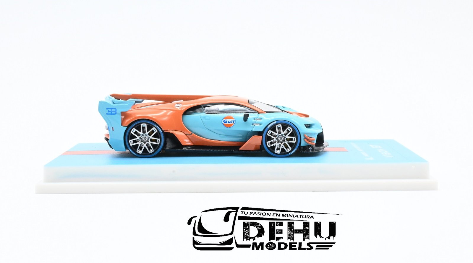 Auto a Escala 1/64 Bugatti Vision GT Azul - Naranja, MJMBUVGTAZNA MJ Model - Imagen 4