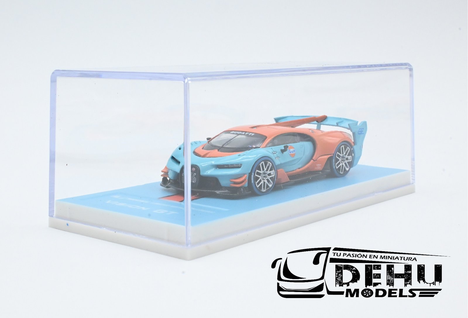 Auto a Escala 1/64 Bugatti Vision GT Azul - Naranja, MJMBUVGTAZNA MJ Model - Imagen 10