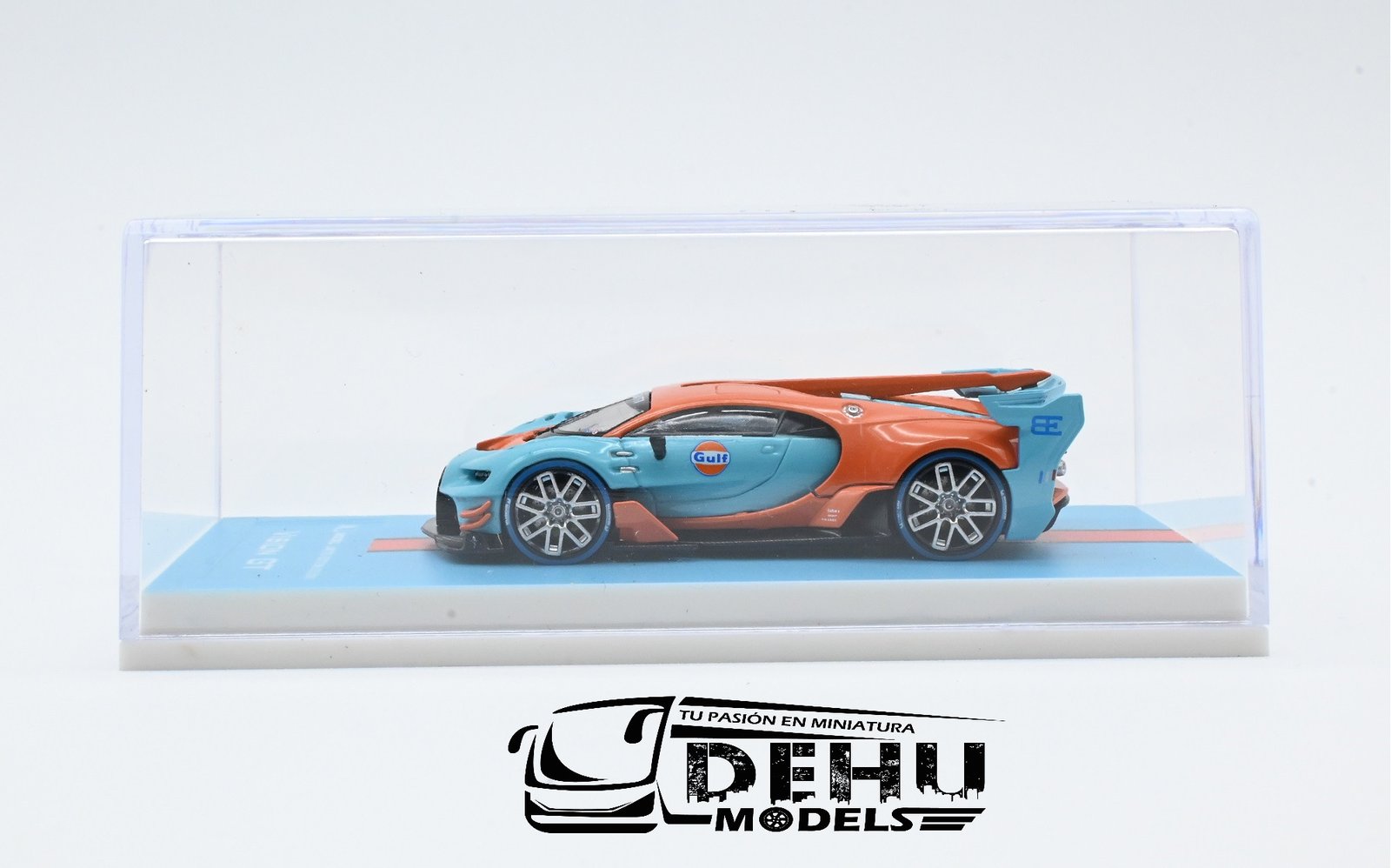 Auto a Escala 1/64 Bugatti Vision GT Azul - Naranja, MJMBUVGTAZNA MJ Model - Imagen 11