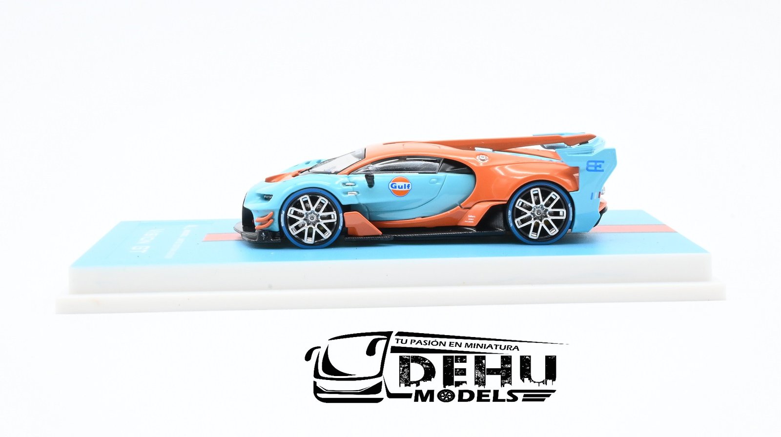 Auto a Escala 1/64 Bugatti Vision GT Azul - Naranja, MJMBUVGTAZNA MJ Model - Imagen 7