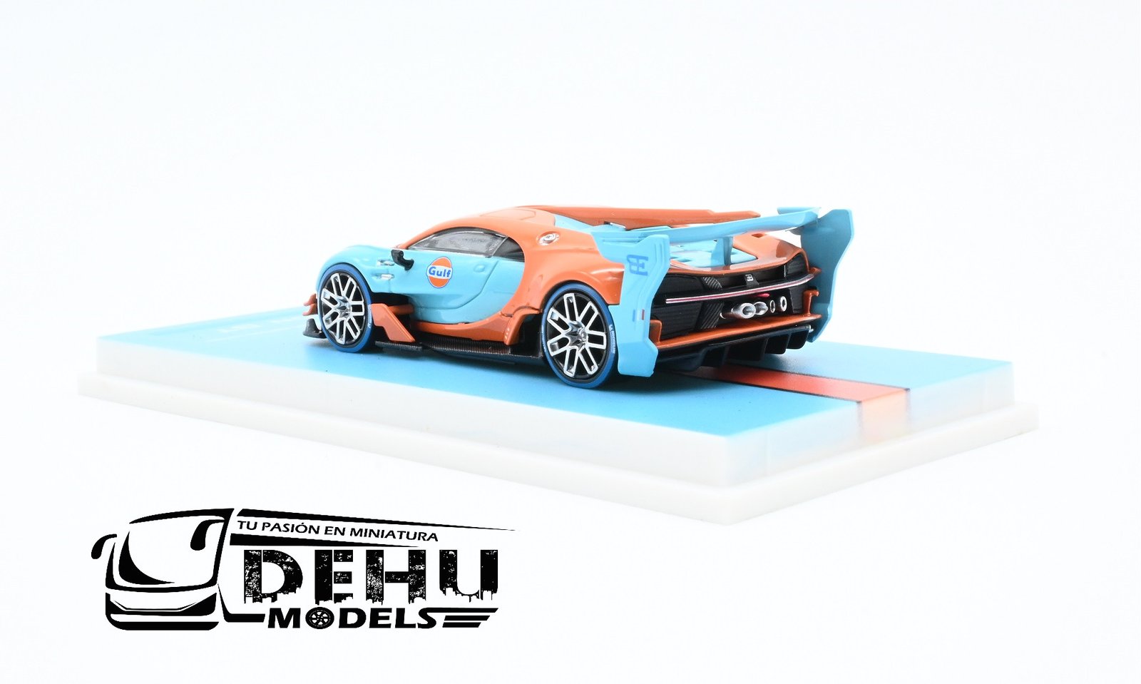 Auto a Escala 1/64 Bugatti Vision GT Azul - Naranja, MJMBUVGTAZNA MJ Model - Imagen 6