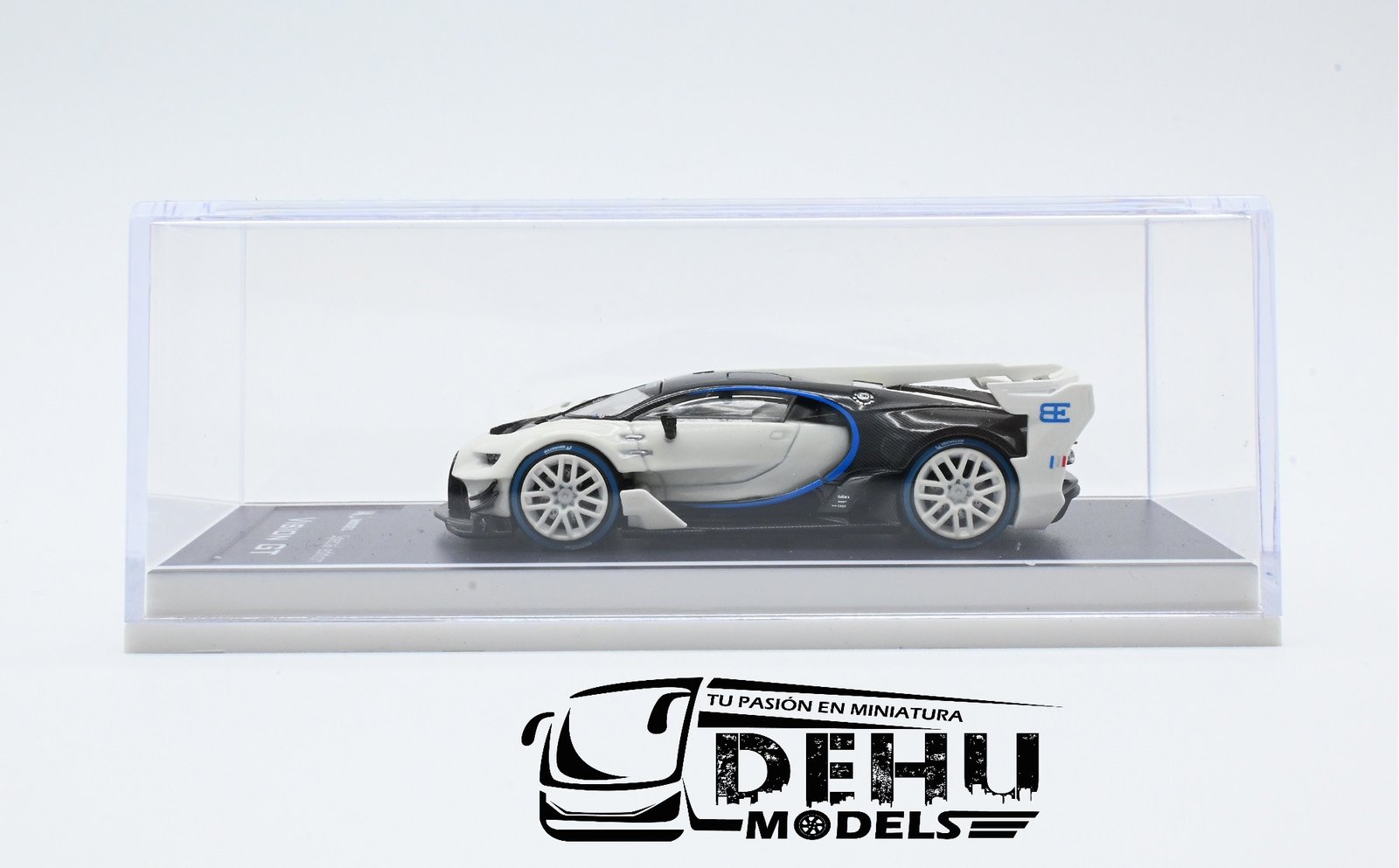 Auto a Escala 1/64 Bugatti Vision GT Blanco - Negro, MJMBUVGTBLNE MJ Model - Imagen 11