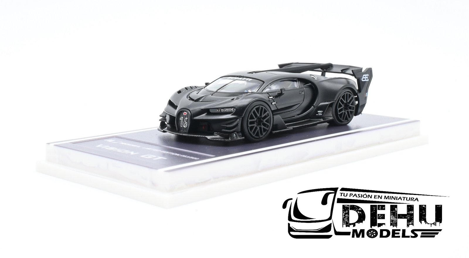 Auto a Escala 1/64 Bugatti Vision GT Negro, MJMBUVGTNEGR MJ Model