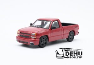 Camioneta a Escala 1/64 Chevrolet Silverado Pick-Up 2006 Cabina Sencilla Rojo, PB-55382 PARA64