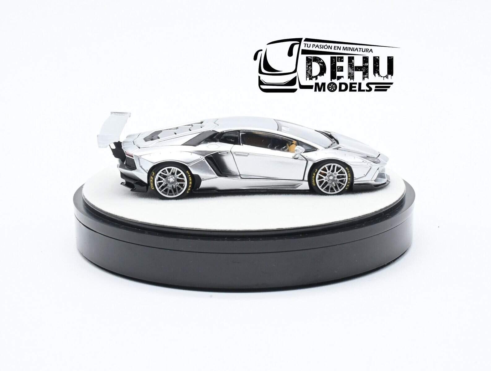 Auto a Escala 1/64 Lamborghini Aventador Grigio Antares LB-works