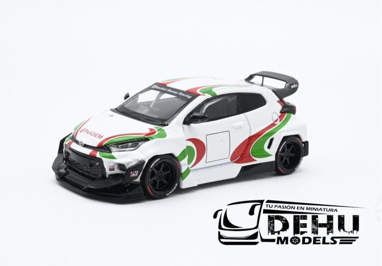 PR64-0136 Toyota Pandem GR Yaris Rally Livery, Blanco - Rojo - Verde (1)