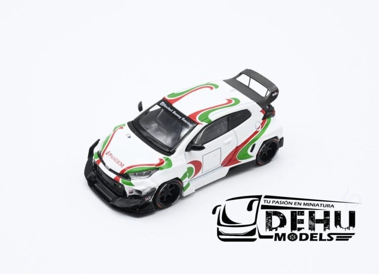 PR64-0136 Toyota Pandem GR Yaris Rally Livery, Blanco - Rojo - Verde (2)
