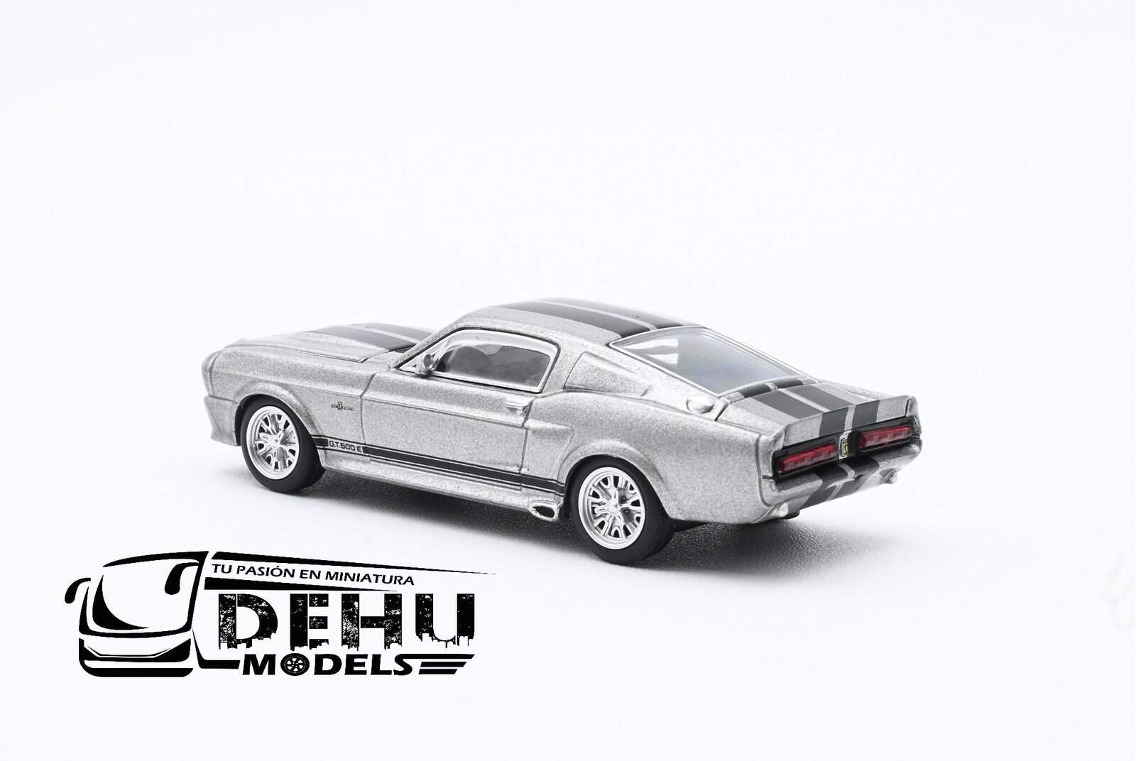 Auto a Escala 1/64 Ford Shelby Mustang GT500 Gris - Negro, PR64-0195 Pop Race - Imagen 10