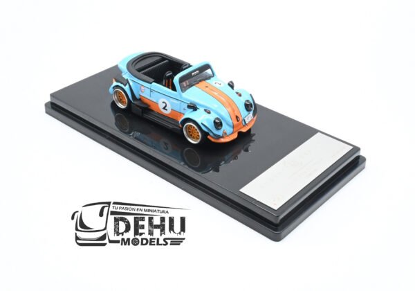 Auto a Escala 1/64 Volkswagen Beetle (vocho) Rauh Welt Begriff Brazilian Design Gulf, RD6406 Inspire Model - Imagen 2