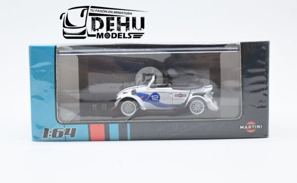 Auto a Escala 1/64 Volkswagen Beetle (vocho) Rauh Welt Begriff Brazilian Design Martini Racing Blanco-Azul-Rojo, RD6408 Inspire Model - Imagen 12