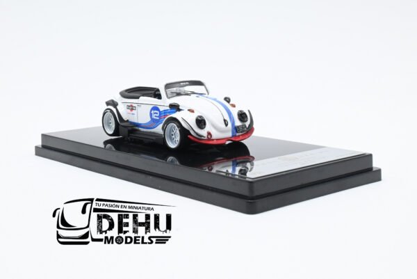 Auto a Escala 1/64 Volkswagen Beetle (vocho) Rauh Welt Begriff Brazilian Design Martini Racing Blanco-Azul-Rojo, RD6408 Inspire Model - Imagen 3