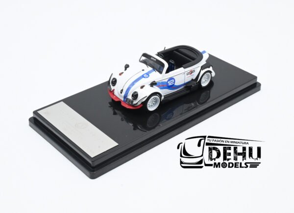Auto a Escala 1/64 Volkswagen Beetle (vocho) Rauh Welt Begriff Brazilian Design Martini Racing Blanco-Azul-Rojo, RD6408 Inspire Model - Imagen 9
