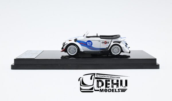 Auto a Escala 1/64 Volkswagen Beetle (vocho) Rauh Welt Begriff Brazilian Design Martini Racing Blanco-Azul-Rojo, RD6408 Inspire Model - Imagen 7
