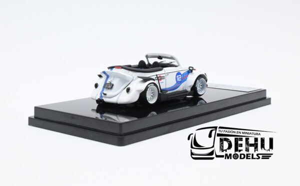 Auto a Escala 1/64 Volkswagen Beetle (vocho) Rauh Welt Begriff Brazilian Design Martini Racing Blanco-Azul-Rojo, RD6408 Inspire Model - Imagen 5