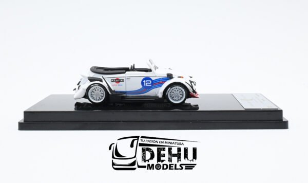 Auto a Escala 1/64 Volkswagen Beetle (vocho) Rauh Welt Begriff Brazilian Design Martini Racing Blanco-Azul-Rojo, RD6408 Inspire Model - Imagen 4