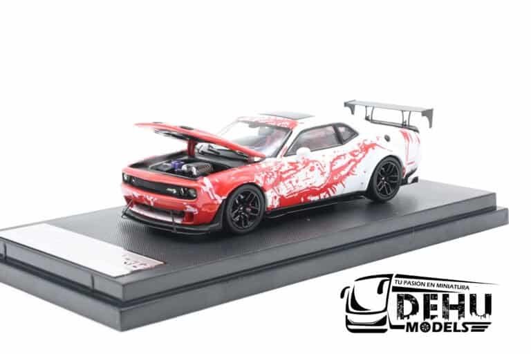 STHDCSAROBL Dodge Challenger SRT Hellcat, Rojo - Blanco (12)