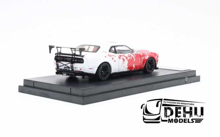 STHDCSAROBL Dodge Challenger SRT Hellcat, Rojo - Blanco (8)