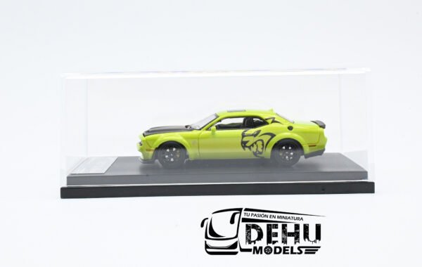 Auto a Escala 1/64 Dodge Challenger SRT Hellcat Verde - Negro, STHDCVENE Stance Hunters - Imagen 11