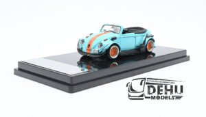 Auto a Escala 1/64 Volkswagen Beetle (vocho) Rauh Welt Begriff Brazilian Design Azul-Naranja, ST_740008A Inspire Model