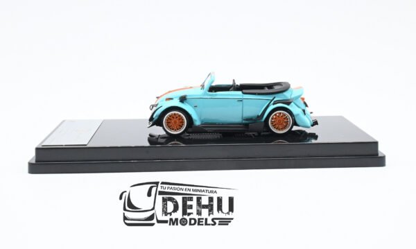 Auto a Escala 1/64 Volkswagen Beetle (vocho) Rauh Welt Begriff Brazilian Design Azul-Naranja, ST_740008A Inspire Model - Imagen 7