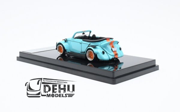 Auto a Escala 1/64 Volkswagen Beetle (vocho) Rauh Welt Begriff Brazilian Design Azul-Naranja, ST_740008A Inspire Model - Imagen 6