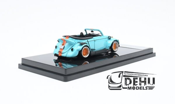 Auto a Escala 1/64 Volkswagen Beetle (vocho) Rauh Welt Begriff Brazilian Design Azul-Naranja, ST_740008A Inspire Model - Imagen 5