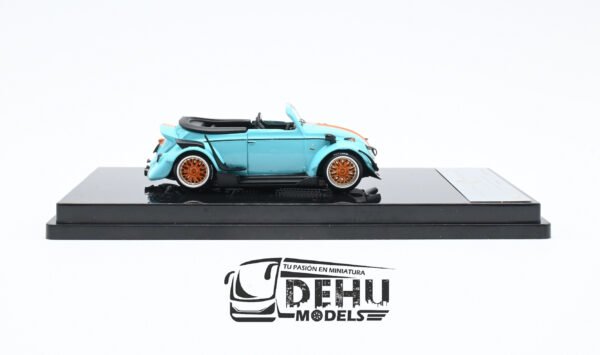 Auto a Escala 1/64 Volkswagen Beetle (vocho) Rauh Welt Begriff Brazilian Design Azul-Naranja, ST_740008A Inspire Model - Imagen 4