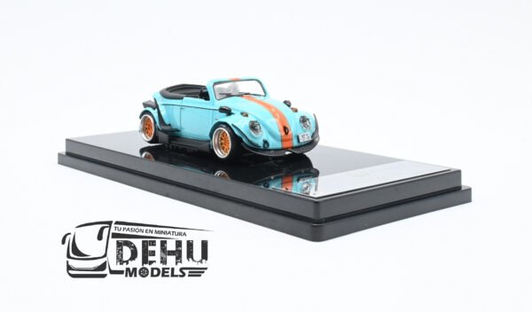 Auto a Escala 1/64 Volkswagen Beetle (vocho) Rauh Welt Begriff Brazilian Design Azul-Naranja, ST_740008A Inspire Model - Imagen 3